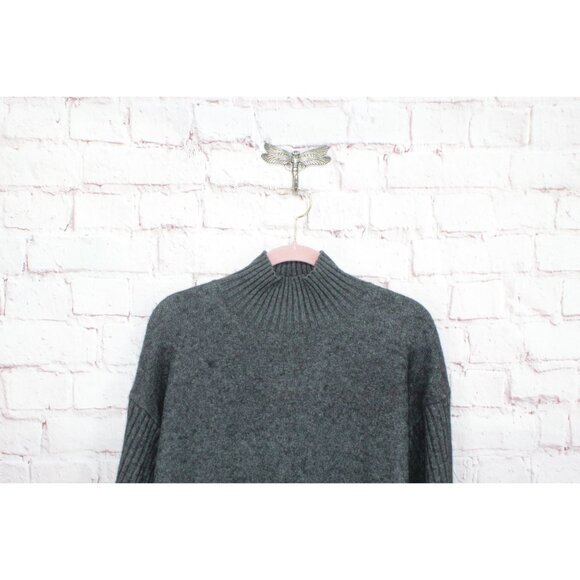 LL Bean The Essential Sweater Turtleneck Charcoal Heather Size L - Picture 2 of 11